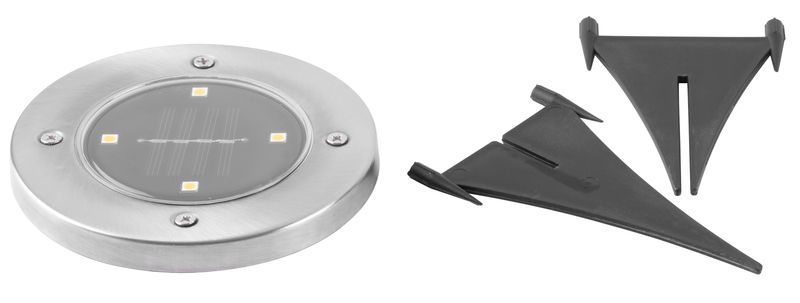 Lampa Strend Pro Gruid, 115x140 mm, solárna, 4x LED, AA, bal. 2 ks – Obrázok 2