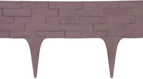 Palisáda StonePalisade L-2,37 m, tmavá hnedá, bal. 3 ks, 790x95/200 mm, UV – Obrázok 3