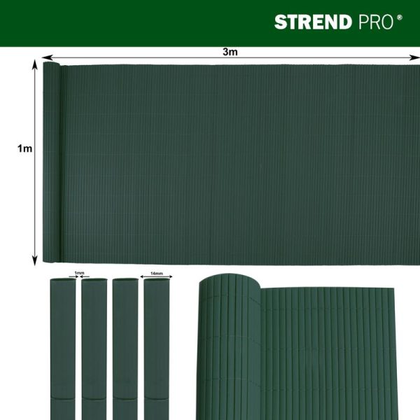 Plot Ence DF13, PVC 1000 mm, L-3 m, zelený, 1300g/m2, UV – Obrázok 4