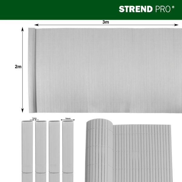 Plot Ence DF13, PVC 2000 mm, L-3 m, šedý, 1300g/m2, UV – Obrázok 4