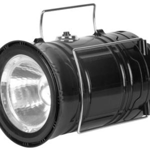 Lampa Strend Pro Camping CL102, LED, 80 lm, 1200 mAh, efekt plameňa, kempingové svietidlo, solárne nabíjanie, USB výstup