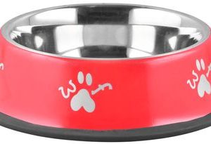 Miska MagicHome Woof 33 cm, 2000 ml, červená, pre psa