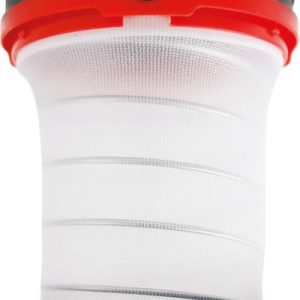 Lampa Strend Pro Camping, skladacia, kempingové svietidlo, 3xAA, červená, 8.5x5/13 cm