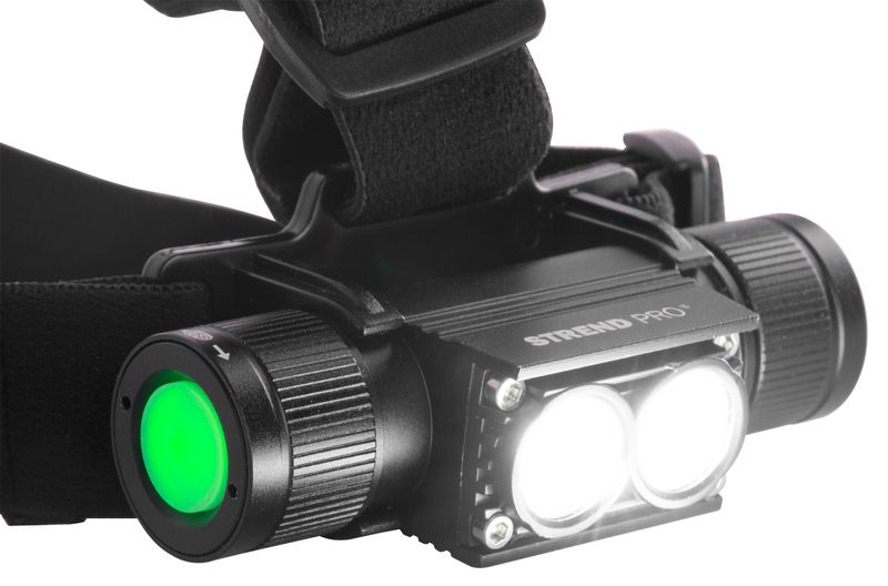Čelovka Strend Pro Headlight H4016, 2xXPG LED 500 lm, 2000 mAh, USB nabíjanie, vodeodolná, odnímateľné svietidlo – Obrázok 2