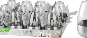 Lampa Strend Pro Garden, nerez, solárna, 6x8,5 cm, 1x LED, Sellbox 12 ks