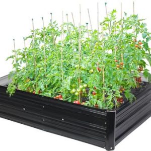 Záhon Strend Pro Garden, 3D dizajn, kovový, vyvýšený, 120x90x30 cm