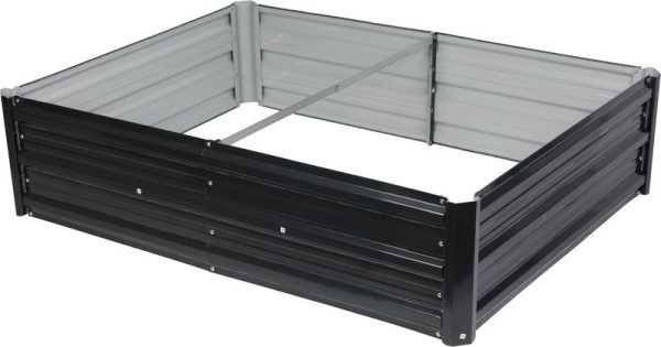 Záhon Strend Pro Garden, 3D dizajn, kovový, vyvýšený, 120x90x30 cm – Obrázok 2