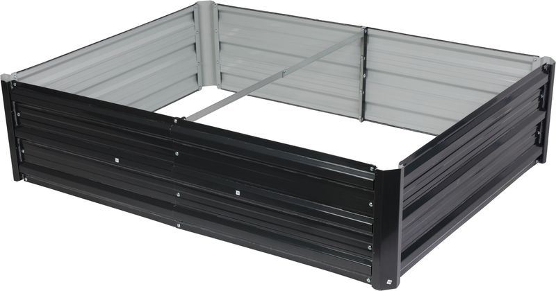 Záhon Strend Pro Garden, 3D dizajn, kovový, vyvýšený, 120x90x30 cm – Obrázok 2