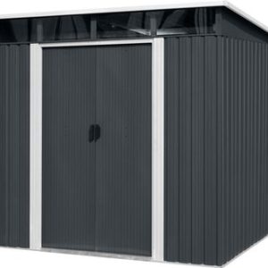 Domček Strend Pro, záhradný, plech, antracit, 238x199x202 cm
