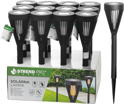 Lampa Strend Pro Garden Amorfa, solárna, 7,5x39,5 cm, Sellbox 12 ks