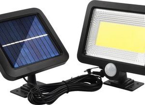 Svietidlo Strend Pro, solárne, LED, 180 lm, senzor pohybu, 15x12,7x2,5 cm