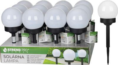 Lampa Strend Pro Garden Rainbow, solárna, farebná, LED, 10x34 cm, Sellbox 12 ks