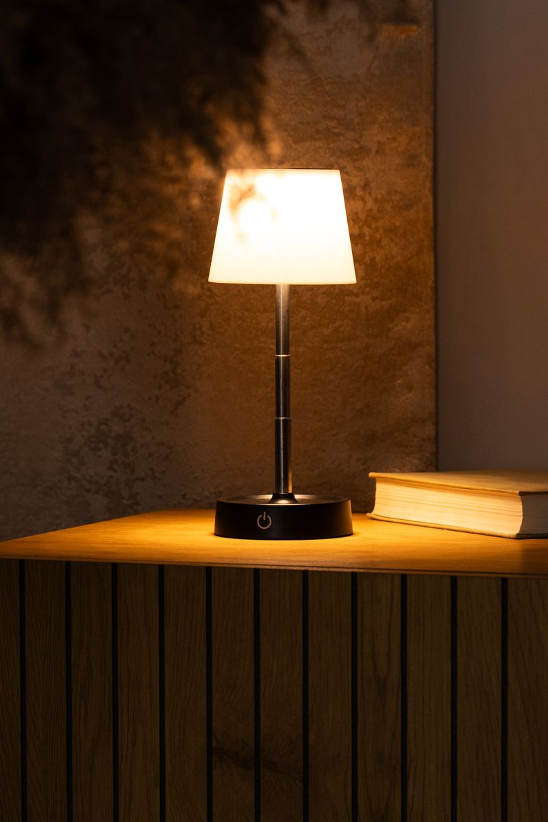 Lampa Strend Pro NLTL-12-4746, stolná, stmievateľná, teleskopická, LED 110m, 800 mAh, nabíjateľná, Sellbox 12 ks – Obrázok 4