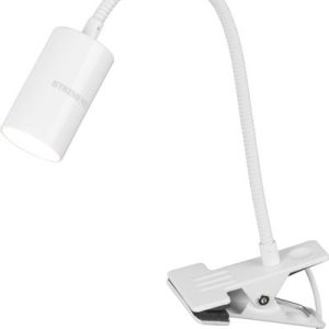 Lampa Strend Pro, stolná, s klipsou na uchytenie, Alu, biela, USB, 41 cm
