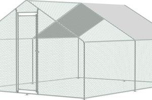 Kurín Strend Pro, pre hydinu, voliéra, klietka, so strechou, 3x4x2 m