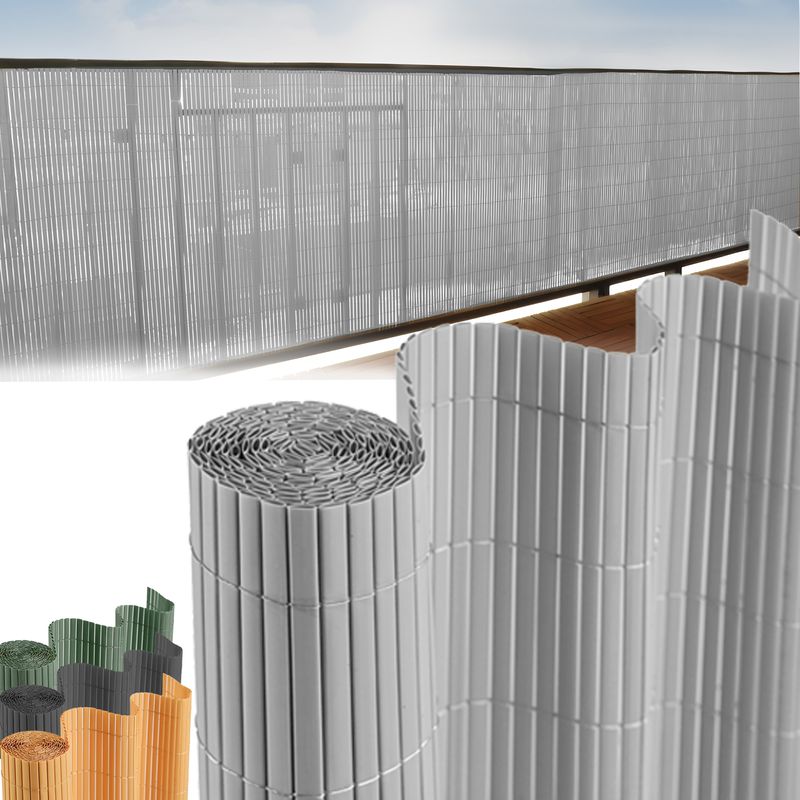 Plot Ence DF13, PVC 900 mm, L-3 m, svetlá sivá, 1300g/m2, UV – Obrázok 2
