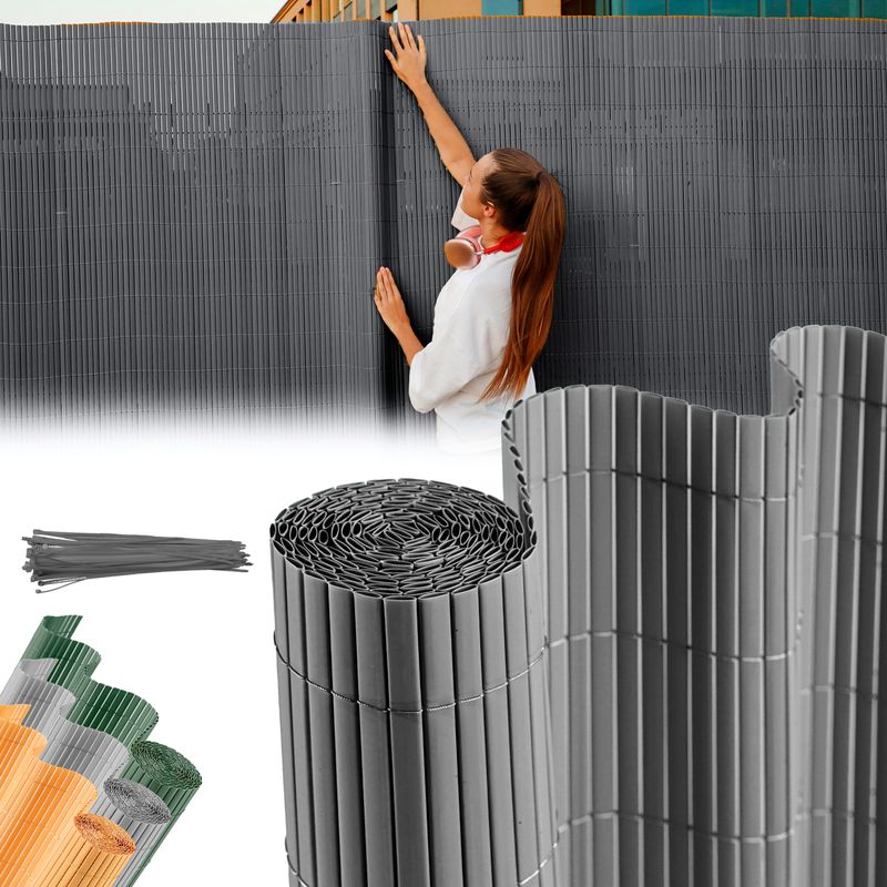 Plot Ence DF13, PVC 1500 mm, L-3 m, antracit, 1300g/m2, UV – Obrázok 2