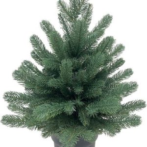 Stromček MagicHome Vianoce Firian, 3D, jedľa v kvetináči, 60 cm