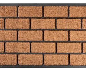 Rohožka MagicHome RBC 124, pred dvere, Brickwall, 45x75 cm, guma/kokos