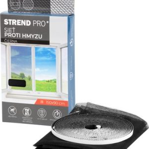 Sieť FlyScreen2 150x90 cm, proti hmyzu a komárom, na okno, čierna PE