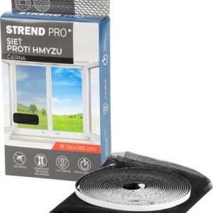 Sieť FlyScreen2 150x180 cm, proti hmyzu a komárom, na okno, čierna PE