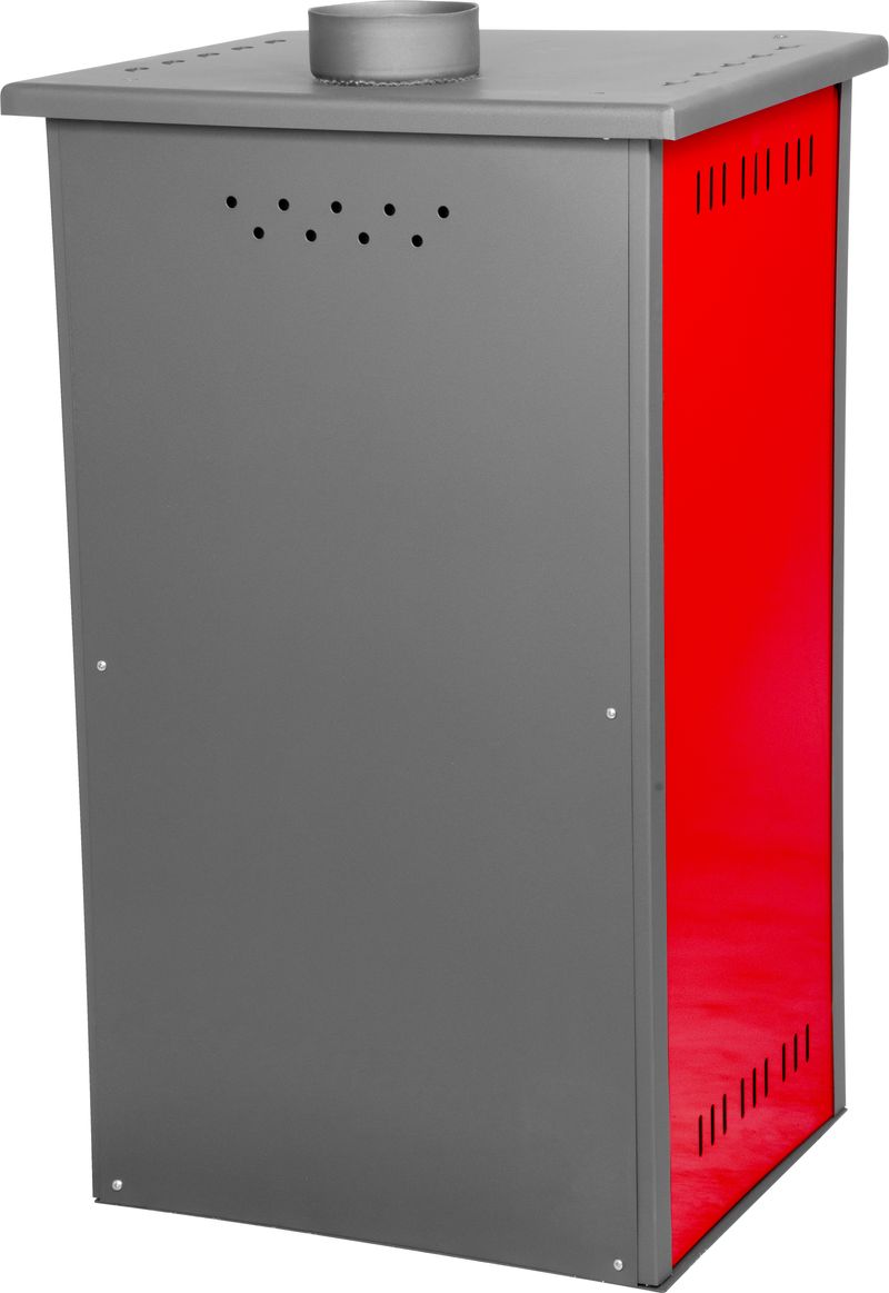 Kachle Thalia Pella, červené, 5,4 kW, 85 cm – Obrázok 2