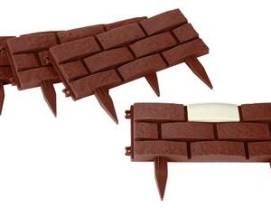 Obruba Strend Pro Garden GB004, 45x29 cm, plastová, Solar, LED, bal. 4 ks, dĺžka cca 1,80 m