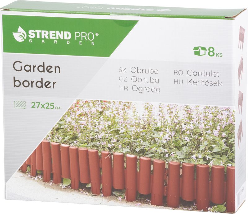 Palisáda GE037, 27x24 cm, PP, terakota, flexi, L-2,16 m, bal. 8 ks – Obrázok 4