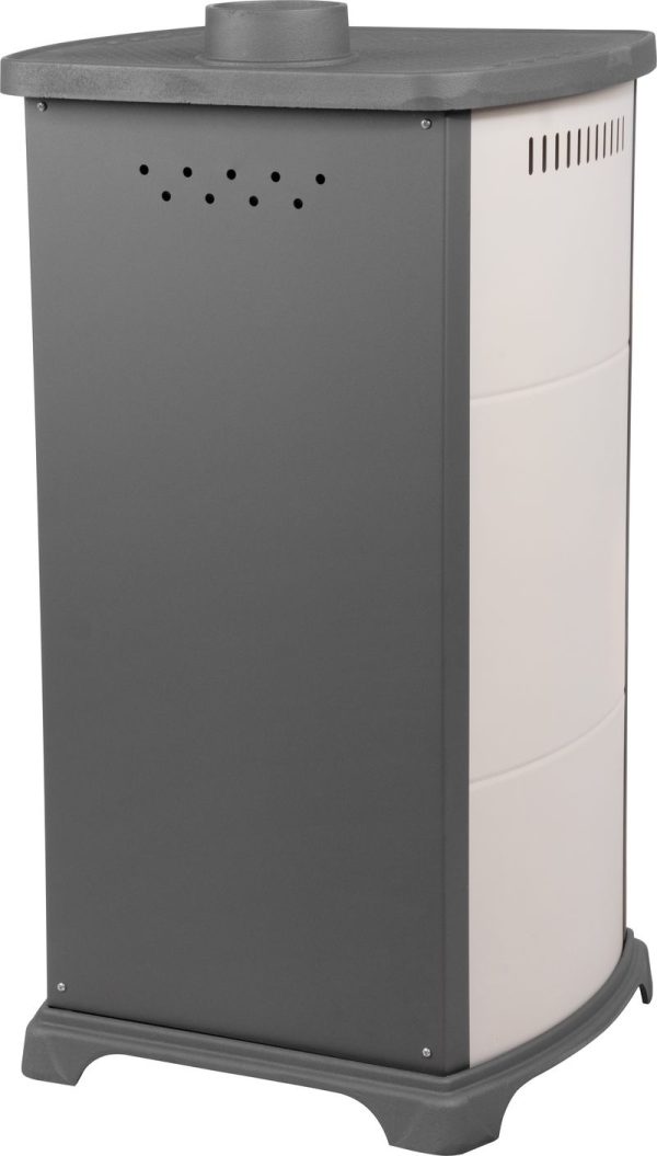 Kachle Bella Thalia, béžové, 5,4 kW, 102 cm, liatina/šamot – Obrázok 2