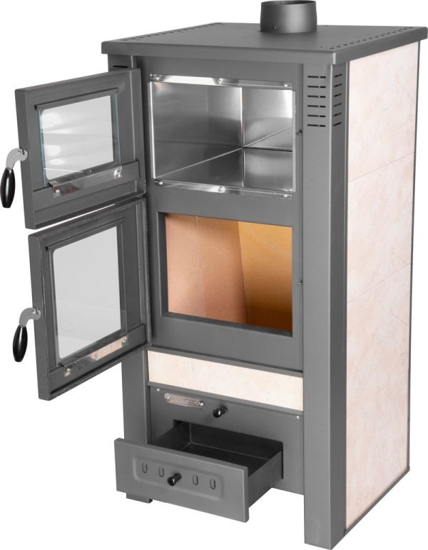 Kachle Pro TAURUS Ceramic, béžové, 12 kW, 120 mm, s rúrou na pečenie – Obrázok 7