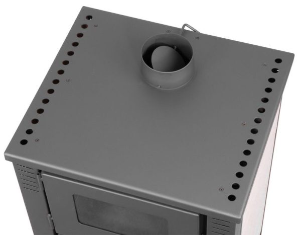Kachle Pro TAURUS Ceramic, béžové, 12 kW, 120 mm, s rúrou na pečenie – Obrázok 3