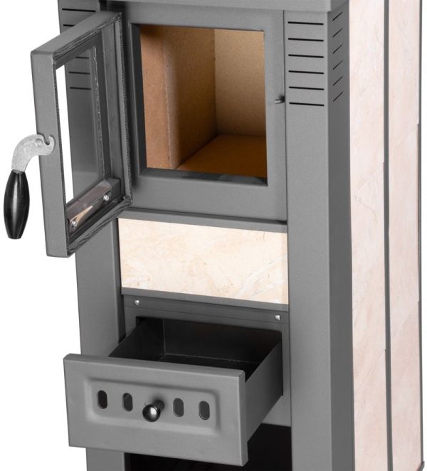 Kachle Pro LAVA Ceramic, béžové, 6,5 kW, 120 mm – Obrázok 5