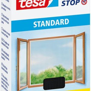 Sieť tesa® Standard, 130x150 cm, proti hmyzu a komárom, na okno, antracit