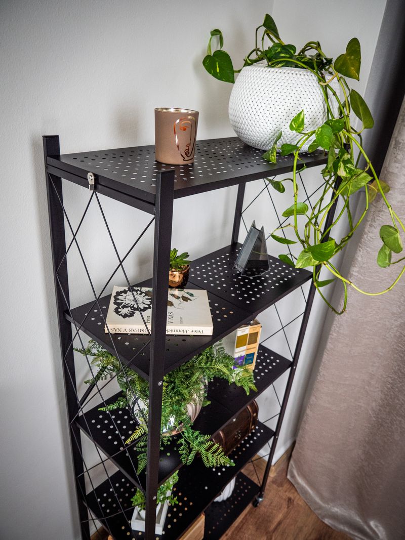Regál Racks RAW5T, kovový, 5 police, 1630x720x340 mm, max. 50 kg/polica, prenosný, na kolieskach – Obrázok 9
