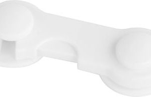 Poistka Strend Pro, detská, bezpečnostný zámok na dvierka a nábytok, plastová, nalepovacia, 9,7x3,7 cm