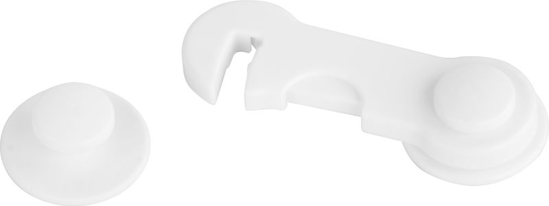 Poistka Strend Pro, detská, bezpečnostný zámok na dvierka a nábytok, plastová, nalepovacia, 9,7x3,7 cm – Obrázok 3