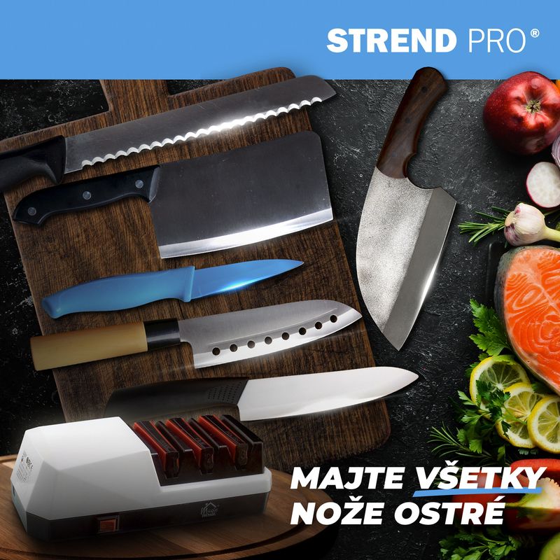 Ostrič MagicHome, na kuchynské nože, brúska, 3v1, biely, 230V, 20 W – Obrázok 2
