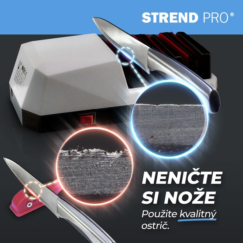 Ostrič MagicHome, na kuchynské nože, brúska, 3v1, biely, 230V, 20 W – Obrázok 10