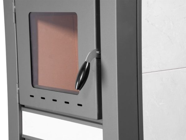 Kachle Pro TAURUS Ceramic, biela, 12 kW, 120 mm, s rúrou na pečenie – Obrázok 4