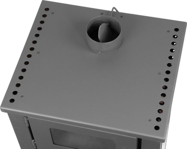 Kachle Pro TAURUS Ceramic, biela, 12 kW, 120 mm, s rúrou na pečenie – Obrázok 3