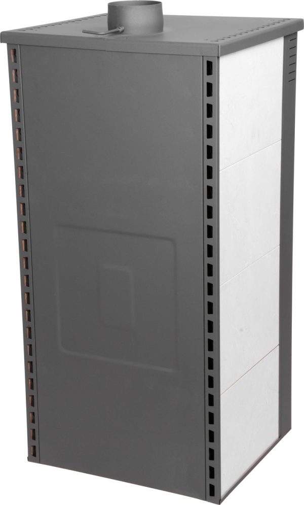 Kachle Pro TAURUS Ceramic, biela, 12 kW, 120 mm, s rúrou na pečenie – Obrázok 2