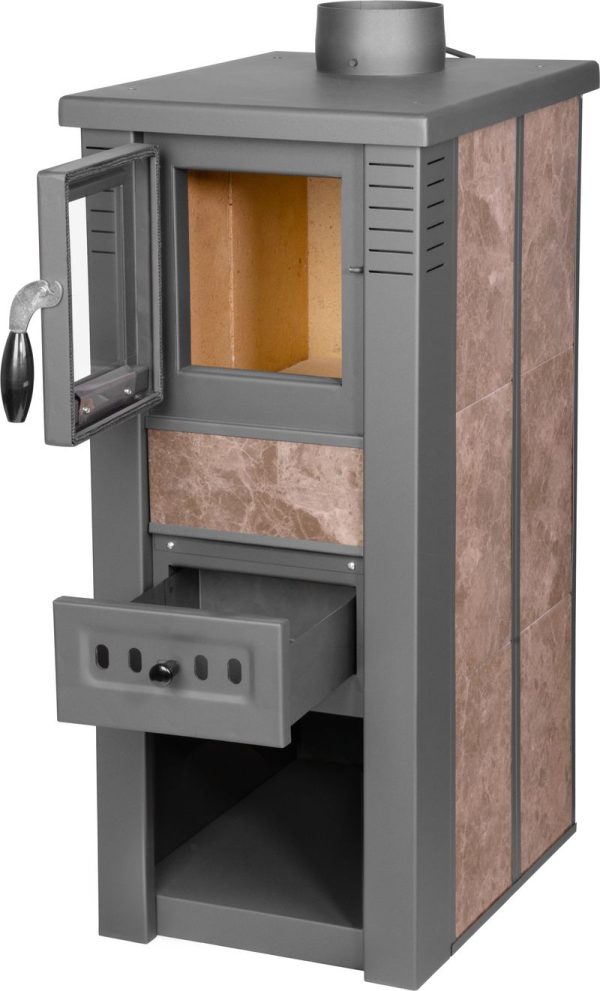 Kachle Pro LAVA Ceramic, mocca, 6,5 kW, 120 mm – Obrázok 6