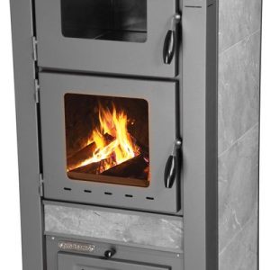 Kachle Pro TAURUS Ceramic, šedé, 12 kW, 120 mm, s rúrou na pečenie