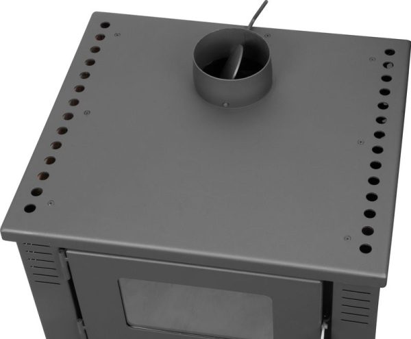 Kachle Pro TAURUS Ceramic, červené, 12 kW, 120 mm, s rúrou na pečenie – Obrázok 3