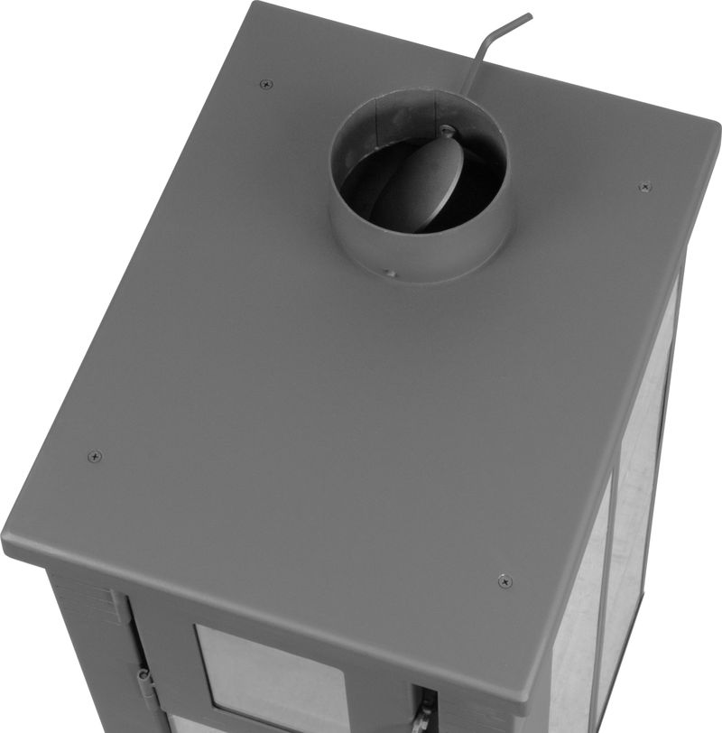 Kachle Pro LAVA Ceramic, šedé, 6,5 kW, 120 mm – Obrázok 3