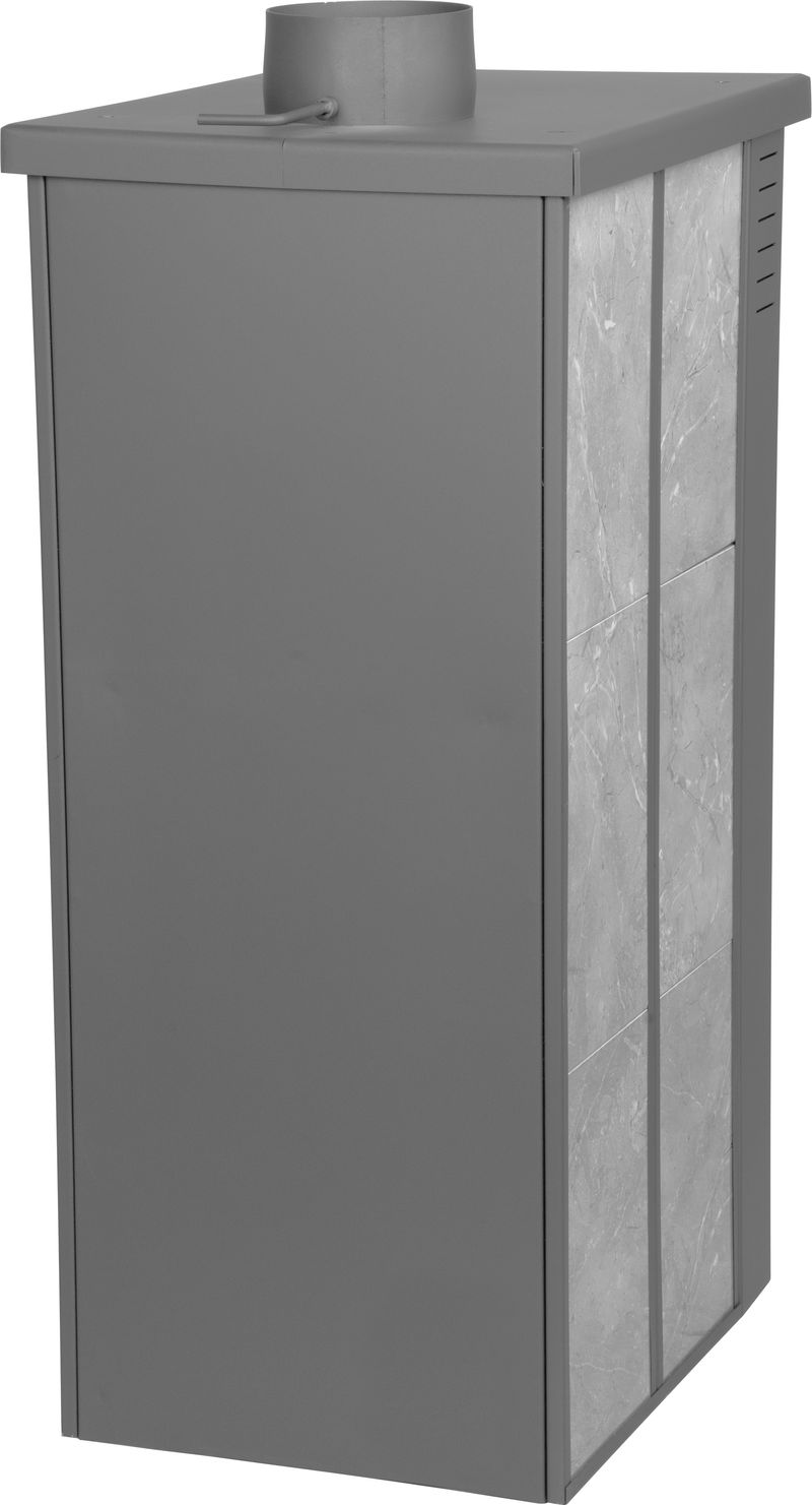 Kachle Pro LAVA Ceramic, šedé, 6,5 kW, 120 mm – Obrázok 2