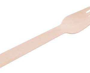 Vidlička MagicHome Woodline ECO Gastro, drevená, príborová, 160 mm, bal. 100 ks, 100% Natural