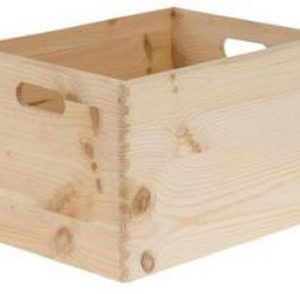 Krabica drevená, 30x20x14 cm, box s úchytmi, škatuľa