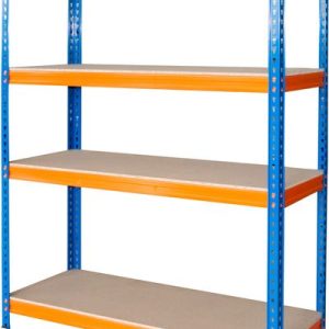 Regál Racks RAT60 HD, kovový, 4 police, 1800x1800x600 mm, max. 600 kg/polica