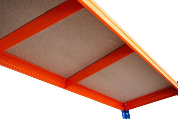Regál Racks RAT60 HD, kovový, 4 police, 1800x1800x600 mm, max. 600 kg/polica – Obrázok 4